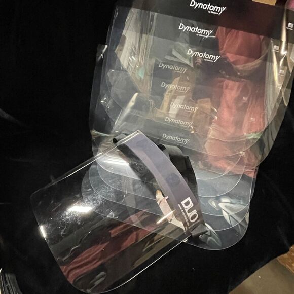 Dynatomy set of 8 face shields + 1 DUO Protects Shield Small NEW - Picture 10 of 15